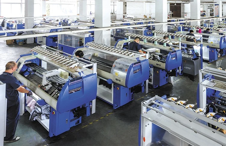 Fabrics 12 Gauge Computerized Collar Flat Knitting Machine Price