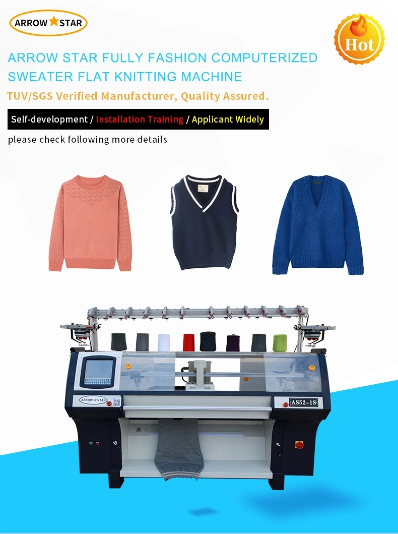 Fully Computerized Sweater Cardigan Jersey Weaving Machine